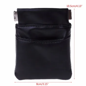 

New Women Leather Coin Purses Mini Wallets Black Money Bag Pouch Metal Spring Key Holder Case Casual Portable 2020 THINKTHENDO