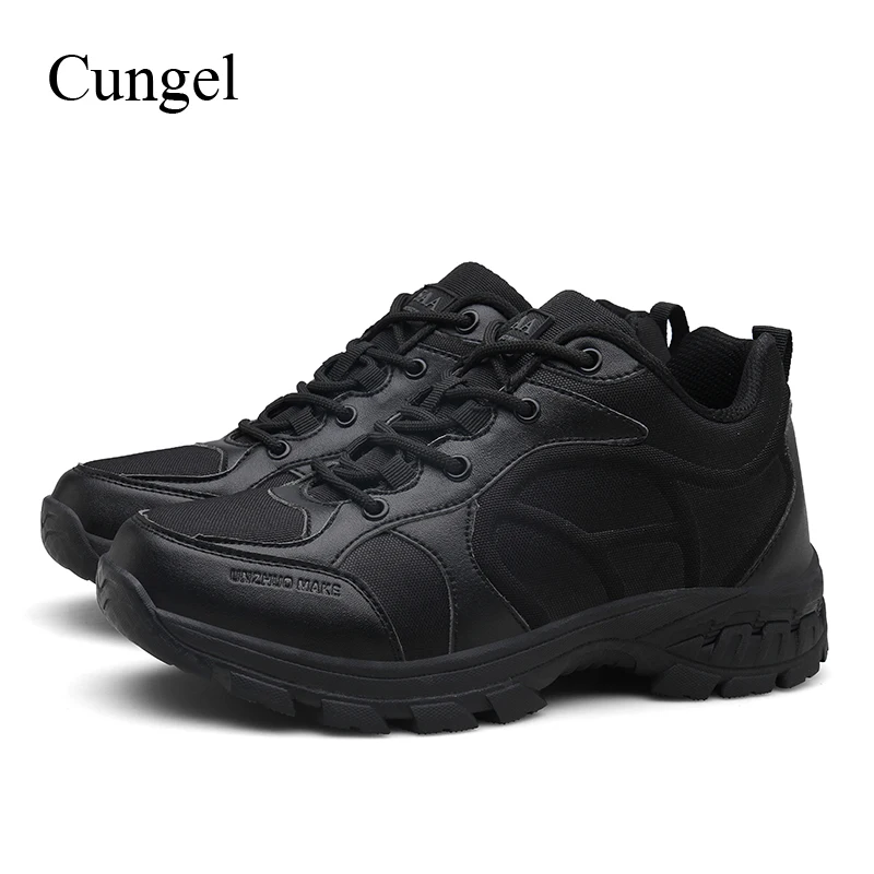 Cungel/Большие размеры 39-47; Мужская тактическая обувь; уличная походная обувь; обувь в военном стиле; обувь для пустыни; обувь в горном стиле; нескользящая Рабочая обувь