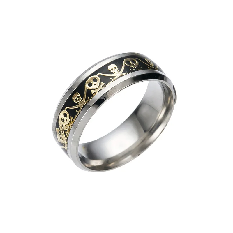 retro style steel men ring men titanium steel jewelry accessories punk skull wedding rings for women - Skull Wedding Rings For Men retro style steel men ring men titanium steel jewelry accessories punk skull wedding rings for women - Skull Wedding Rings For Men