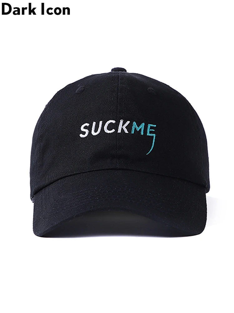 Темная икона Suck Me Регулируемая унисекс бейсболка шляпа с изогнутыми полями шляпа сплошной цвет хип-хоп шляпа для женщин/мужчин