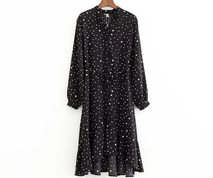 

NEW V-collar Women Long Maxi Dress 2019 Summer Floral Print Boho Beach Dress Short Sleeve Evening Party Dress Dot printing