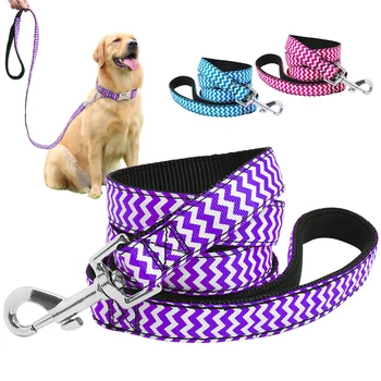 

Fashion Nylon Dog Leash Duarable 3 Colors Wave Pattern Pet Lead Rope for Small Medium Dogs Cat Walking Running Training