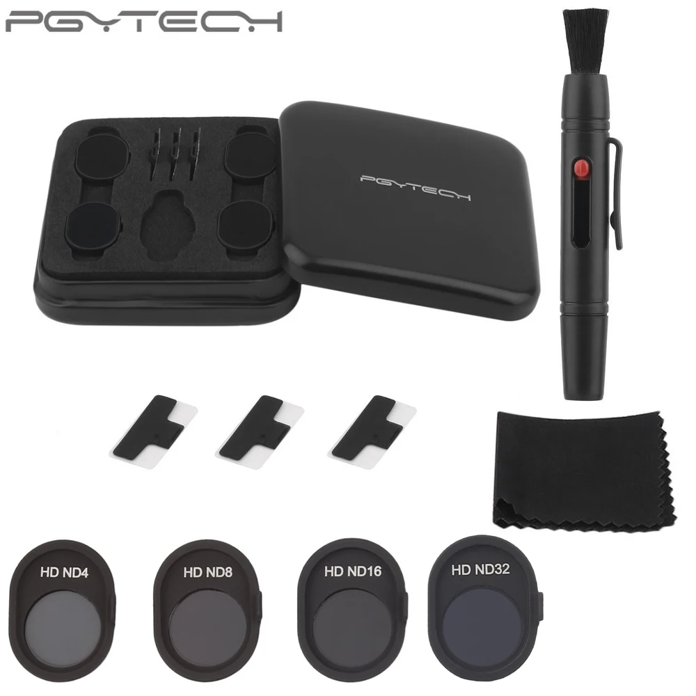 

4pcs/Box Original PGYTECH Filters Set ND4 ND8 ND16 ND32 Lens For DJI SPARK Drone