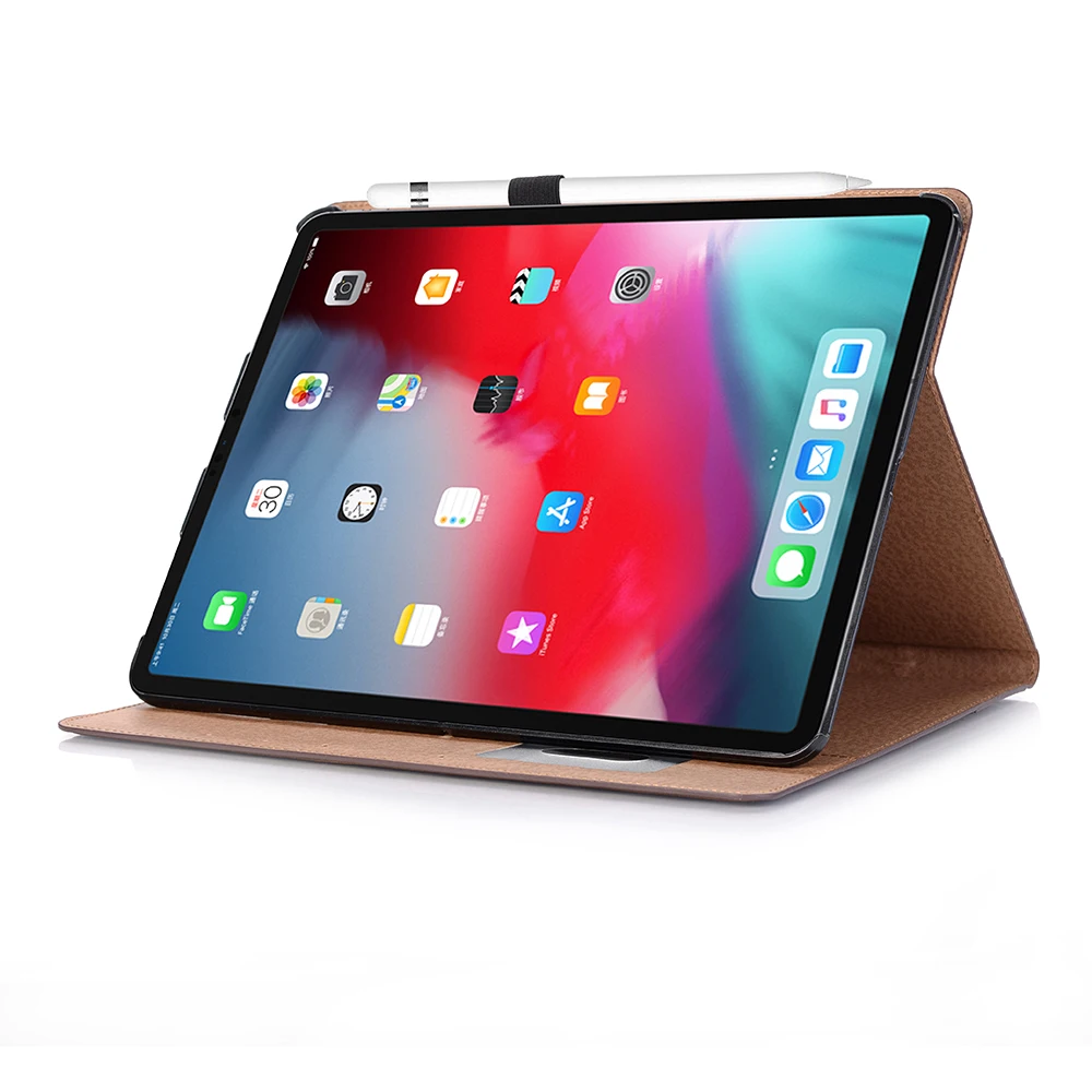 Ретро Кожаный Чехол Smart Cover для Apple iPad Pro 12,9 2018 12,9 дюймов авто проснуться Смарт сна Coque принципиально + экран протектор