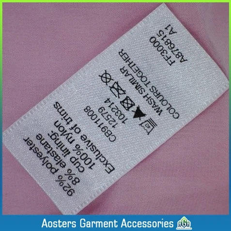 labels clothing care fabric label garment wash printed