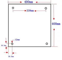 Free Shipping USA Material! CR10 S4 Silicone Heater Pad 400x400mm for CR-10 S4 3D Printer Bed w/Screw Holes, Adhesive Backing 2
