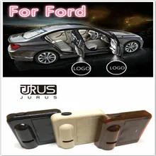 JURUS Um par Luzes LED Porta Do Carro Logotipo Bem-vindo Sem Fio Não Tipo broca logotipo Do Emblema Para Ford luz LED Laser Projetor Fantasma luz