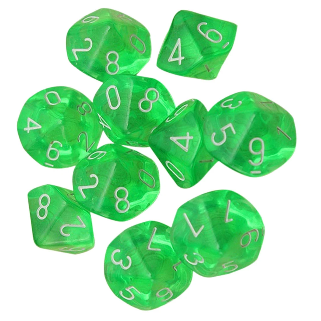 5Set Sale 10 Dices D10 Ten Sided Gem Dice Die for RPG Dungeons&Dragons