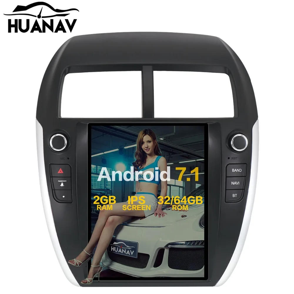 Автомобильный мультимедийный GPS навигатор в стиле Tesla для MITSUBISHI ASX RVR Outlander deporte 2010