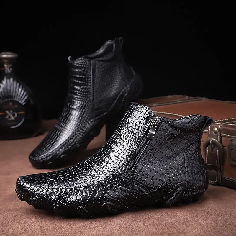 leather martin boots