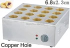 Best Price as low as $210.00 16pcs Commercial Use Copper Hole 220v Electric 6.8cm Red Bean Dorayaki Baker Machine Maker