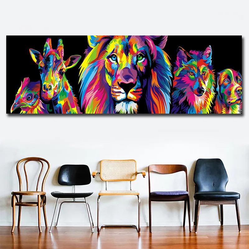 

GOODECOR Dropshipping Posters And Prints Watercolor Animal Wall Art Canvas Oil Painting Home Decoration Pictures Poster Vintage