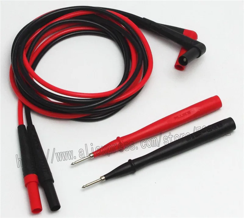

FLUKE TP2 & Silicone TL224 Test Probe Stainless Steel Tip 10A For Multimeter TL224 New