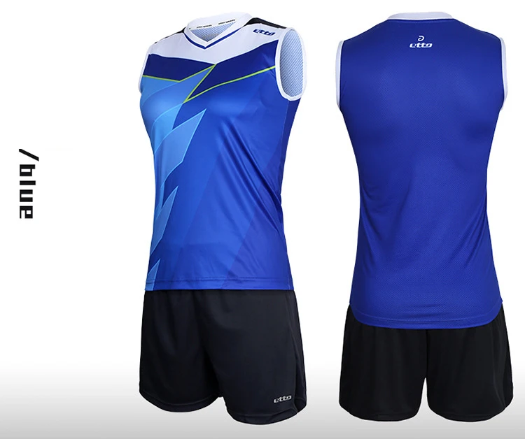 Etto Ladies Sleeveless Quick-Dry Jersey + Shorts Volleyball Sets