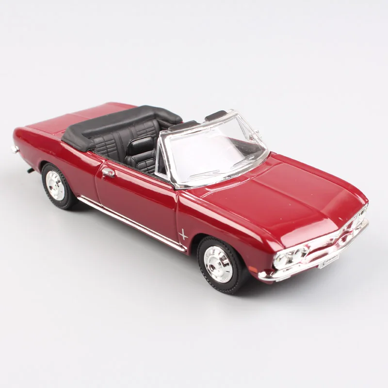 

1/43 scale Antique 1969 Chevrolet Corvair Monza Convertible display compact metal car die cast model engine toy new with box red