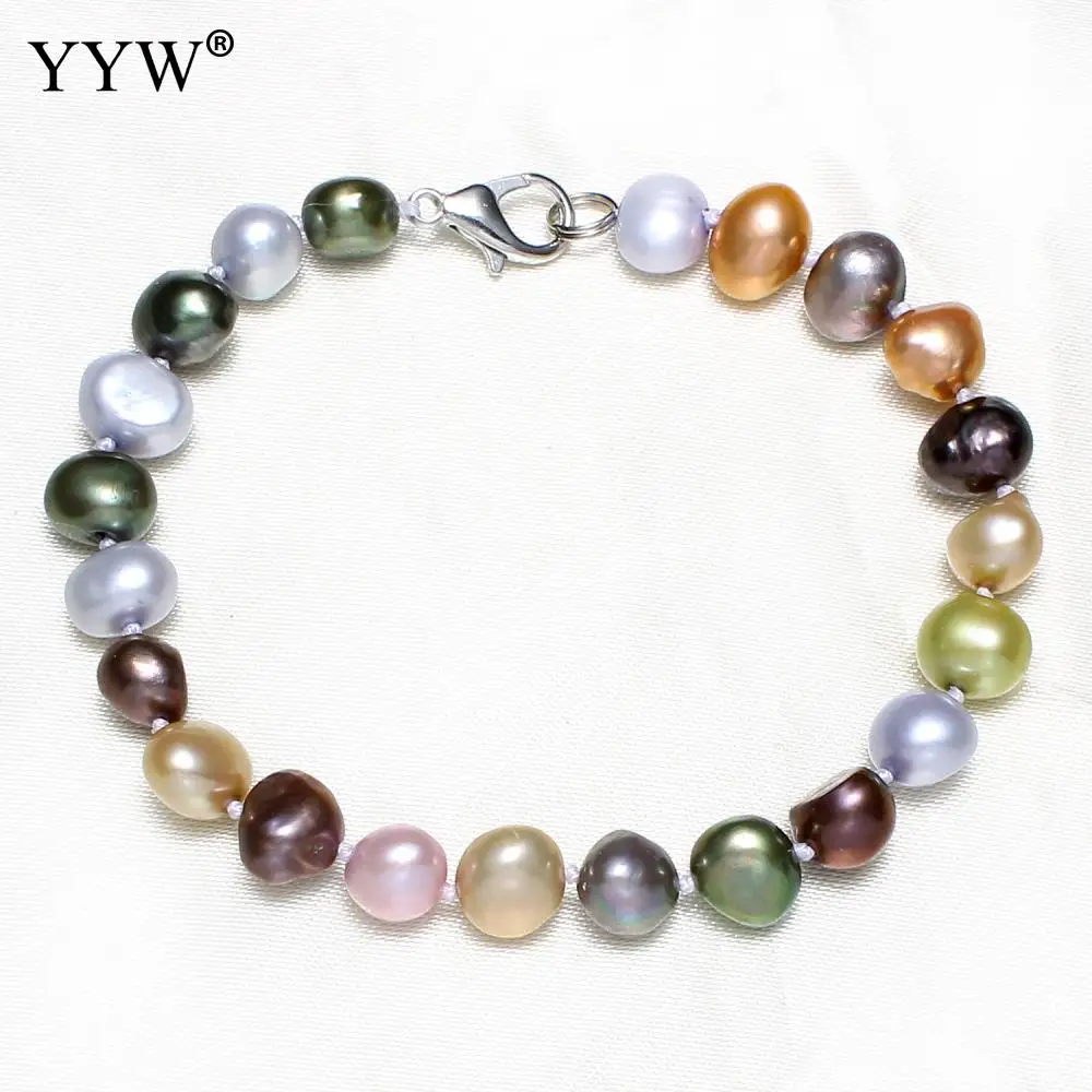 

Pearls Bracelet Freshwater Cultured Pearl Bracelets Beads Bangle Wedding Jewelry Gift Bracelets Man Women jewel cultured pearls