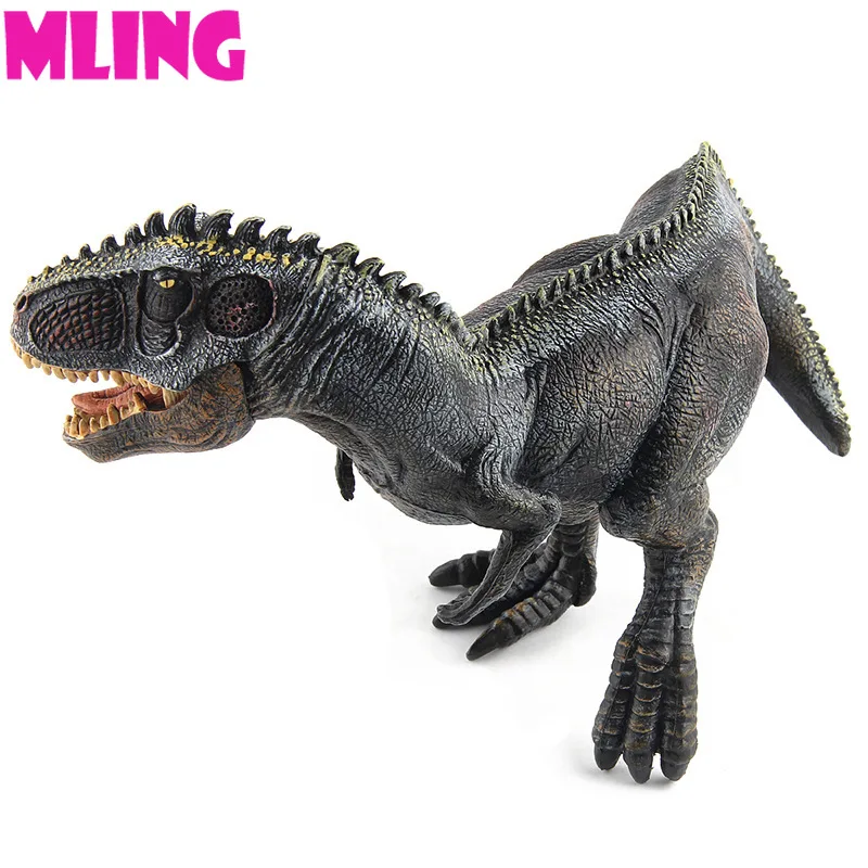 Большой размеры Giganotosaurus черный Парк Юрского периода Динозавр серии динозавры