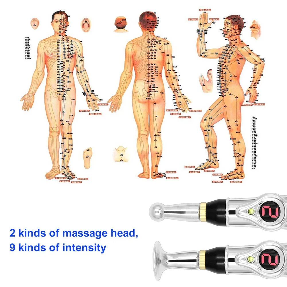 Новое высокое качество терапевтическая ручка электронные меридианы для акупунктуры энергетический массажер облегчение боли лечебные массажные детали дропшиппинг