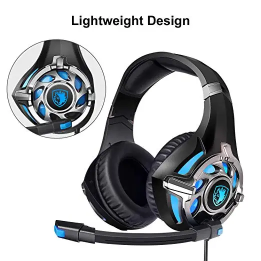 Fone de Ouvido 3.5mm para Xbox Sades Gaming Headset - Ps4 pc Portátil Ipad Computador Telefone Móvel Sa822 um 5 Fones de ouvido
