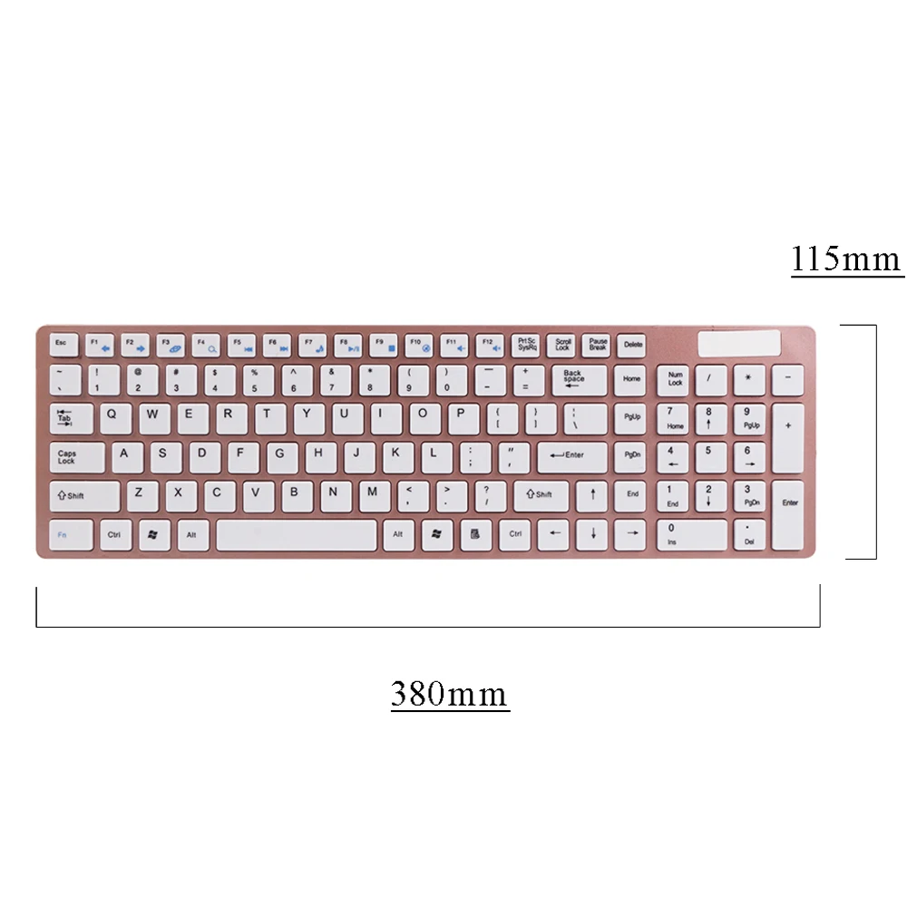 2.4G Wireless Keyboard Mouse Combo Ultra Thin Ergonomics Gaming Keyboard Optical Mouse Suit For Macbook Pro Lenovo Xiaomi Asus