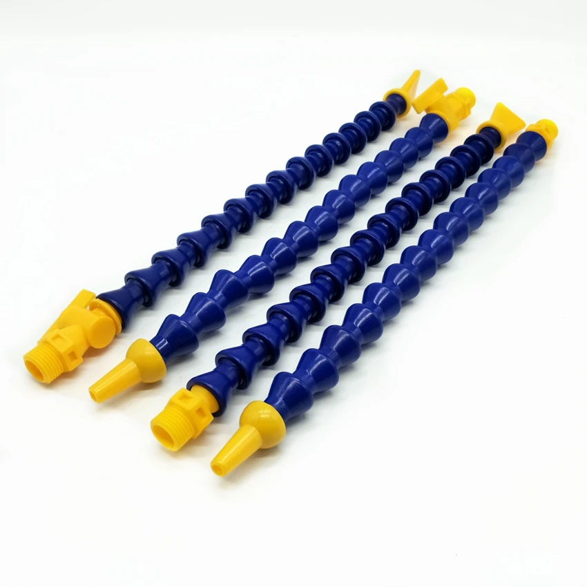

2pcs/lot 1/2''-400mm Flexible Cooling Tube Plastic Flexible Water Oil Coolant Pipes Hoses with Switch