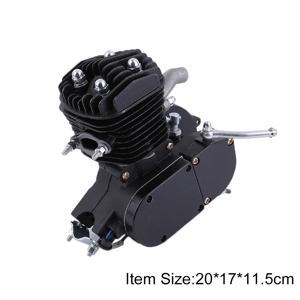 Promoción exquisito 2 tiempos 80cc Ciclo del Motor de Gas perfecto para bicicletas motorizadas ciclo bicicletas negro