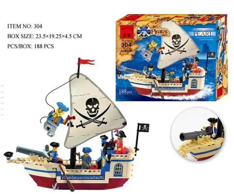 

Pirate Ship Intellectual Assembling Toys Building Bricks Blocks with Sets Figures