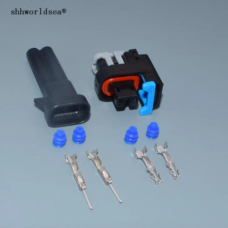 Штекерный и гнездовой разъем shhworldsea 0 6 мм 2 p автомобильный EV6 15419715 15326181 15411633|Кабели