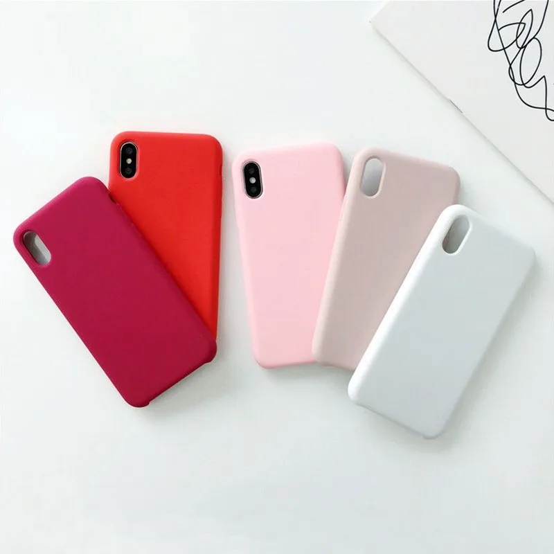 Hyxindy Original Liquid Silicone Case For iPhone 7Plus Apple 8 X Luxury Cover Fashion |