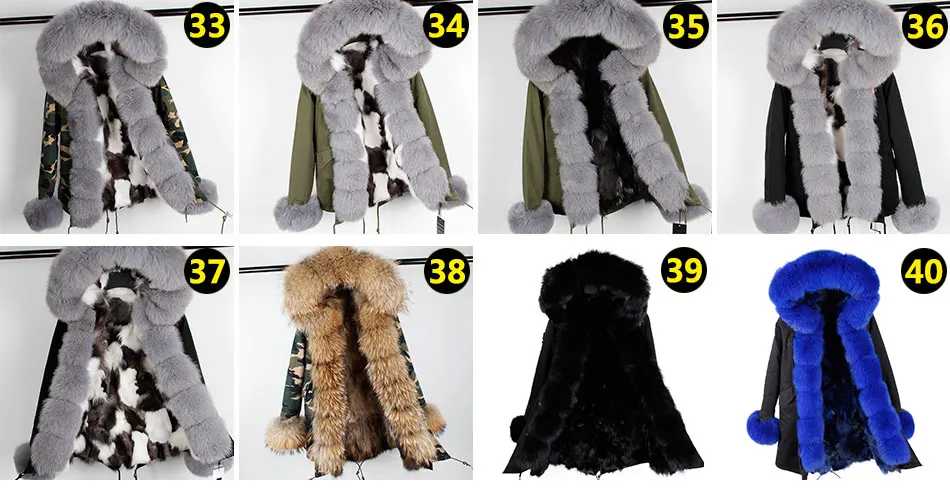 Лисий мех, подкладка, камуфляжная шуба, женская верхняя одежда, съемная зимняя куртка, большой воротник из меха енота, пальто с капюшоном, парки