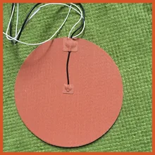 3D-принтеры с подогревом диаметр 170 мм 200 W 24 V круглой формы силиконовые подогреватель пусковой площадки промышленный обогреватель защитный слой с клейкой подложки 3M Гибкий диск