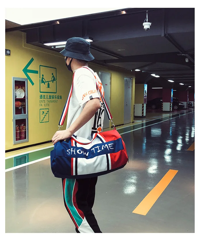 Женская Мужская Дорожная сумка унисекс, водонепроницаемая нейлоновая спортивная сумка для йоги, пляжная сумка через плечо, сумка на плечо, парная Спортивная посылка