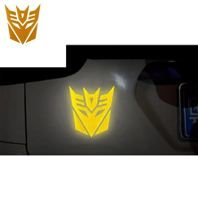 3d Reflective  Warning Car Sticker Transformers For Car Auto logo Window Tail Car Body Decoration Car Styling