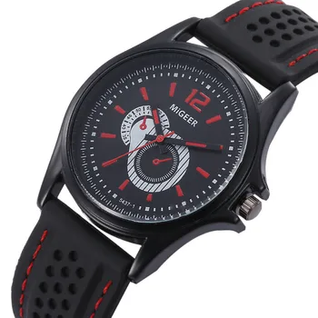 

MIGEER MEN WATCHES 2018 Men Fashion Silicone strap Sport Cool Quartz Hours Wrist Analog Watch relogio top brand luxury A70