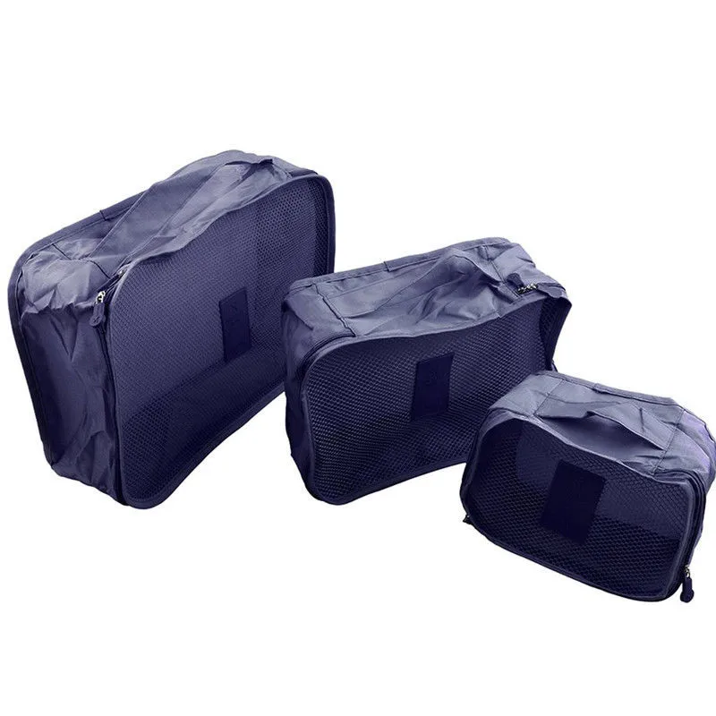 6 шт., водонепроницаемые дорожные сумки для хранения одежды, сумки для багажа, органайзер для путешествий, сумка для упаковки, компактный органайзер для багажа