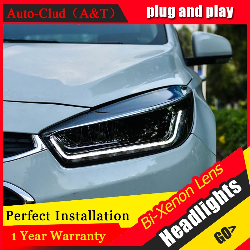 Автомобильный Стайлинг для Chevrolet Cruze светодиодные фары Головной фонарь Angel eye