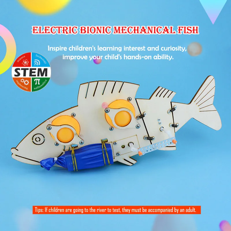 

Children DIY Electric Toys Bionic Mechanical Fish Creative Design Physics Science Experiment Teaching Aids STEM Educational Toys
