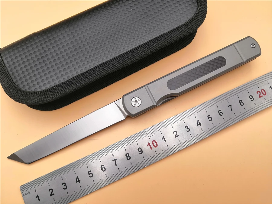 Baratos KESIWO KS66 de cuchillo plegable D2 hoja bolsillo EDC cuchillo utilidad al aire libre camping cuchillo de caza pesca herramientas