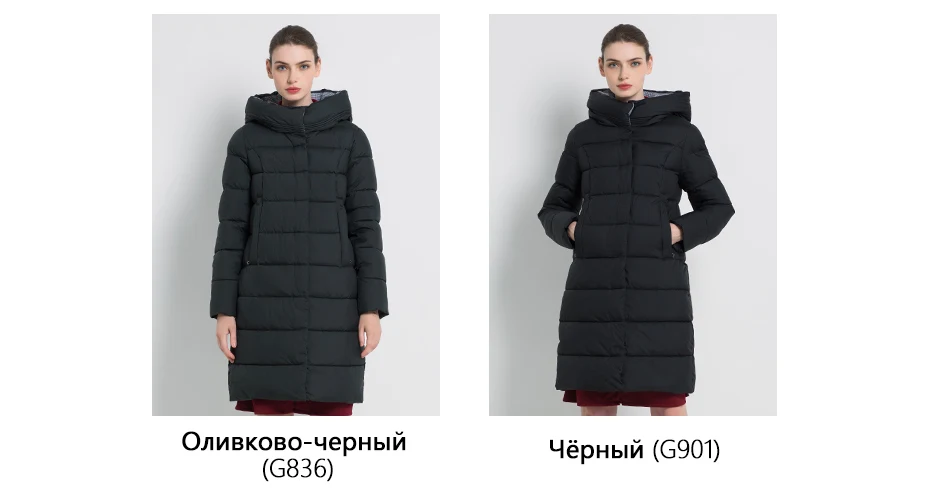 ICEbear New Winter Women's Coat Thick Warm Female Cotton Coat Female Hooded Jacket High Quality Women's Jacket GWD18259I