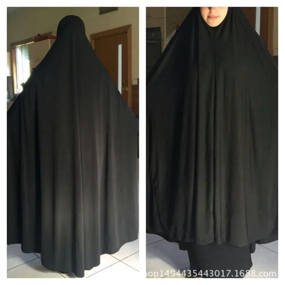 Мусульманский женский черный чехол абайя исламский химар одежда халат с платком кимоно мгновенный длинный хиджаб арабский поклонение молитва одежды