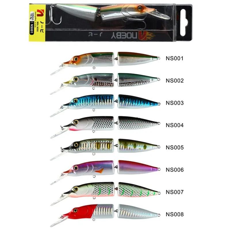 NOEBY 120 мм 15,5 г рыболовные приманки, 2 секции, жесткая приманка в виде гольяна, приманка для рыбалки, искусственные приманки для Floating0-1.5m