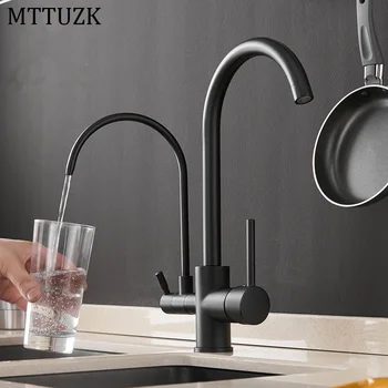 

MTTUZK Filter Kitchen Faucets Water Purification Features Mixer Tap Crane Pure water, cold water and hot water 3 in 1 faucet