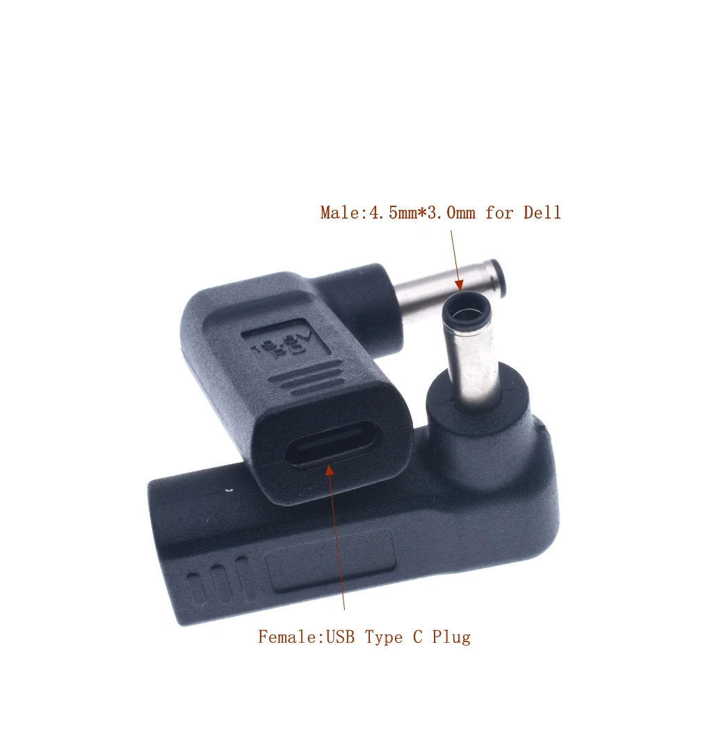 Адаптер питания для ноутбука, разъем постоянного тока, usb type C, женский, универсальный, мужской разъем, конвертер для lenovo, для Asus, зарядное устройство для ноутбука