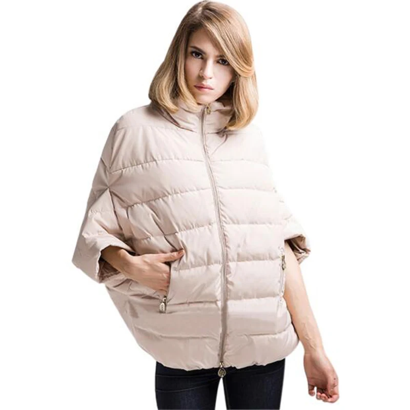 

Bats Winter Jacket 2016 New Fashion Loose Bat Sleeve Winter Coat Women Cotton Warm Female Parka With Bats Winter Jacket