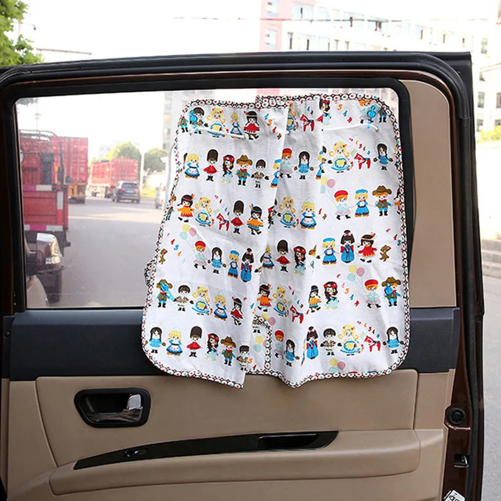 Франшиза 2 шт мультфильм боковое окно автомобиля занавес сетка УФ Защита дети ребенок дети солнцезащитный тент тендин зонтик Авто Солнцезащитные