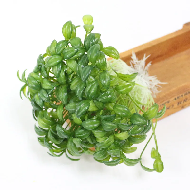 Flone Mini Artificial Plastic Plant Simulation Little Sapling Fake Plant Flower Home Party Office Garden Decor Plant (1)