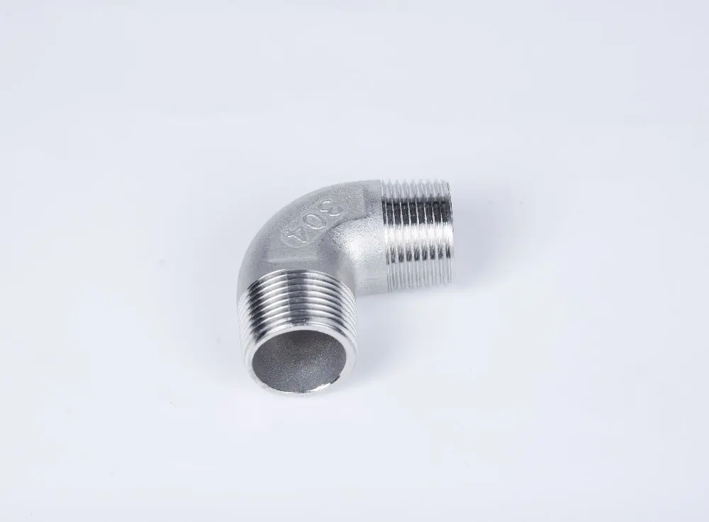 304 колено из нержавеющей стали 90 градусов наружная x резьба BSPT 1/4 &quot3/8&quot 1/2 &quot3/4&quot