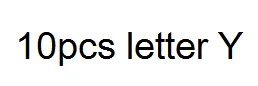 10 шт. белая буква Алфавит Лидер продаж буквы A-Z натуральный перламутр ракушка ABC для DIY письмо ювелирные изделия - Цвет: 10pcs letter Y