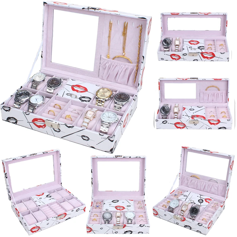 

2019 New 6 Grids Watch Case Watch Boxes Casing for Hours Sheath for Hours Box for hours Watch