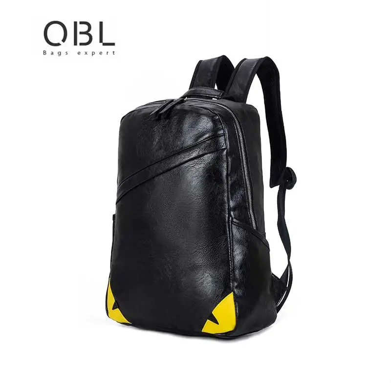 

QiBoLu New Black Male Outdoor Sport Backpack Softback High Quality Men Bags Men's Casual Travel Soft Laptop Anti-theft Backpacks